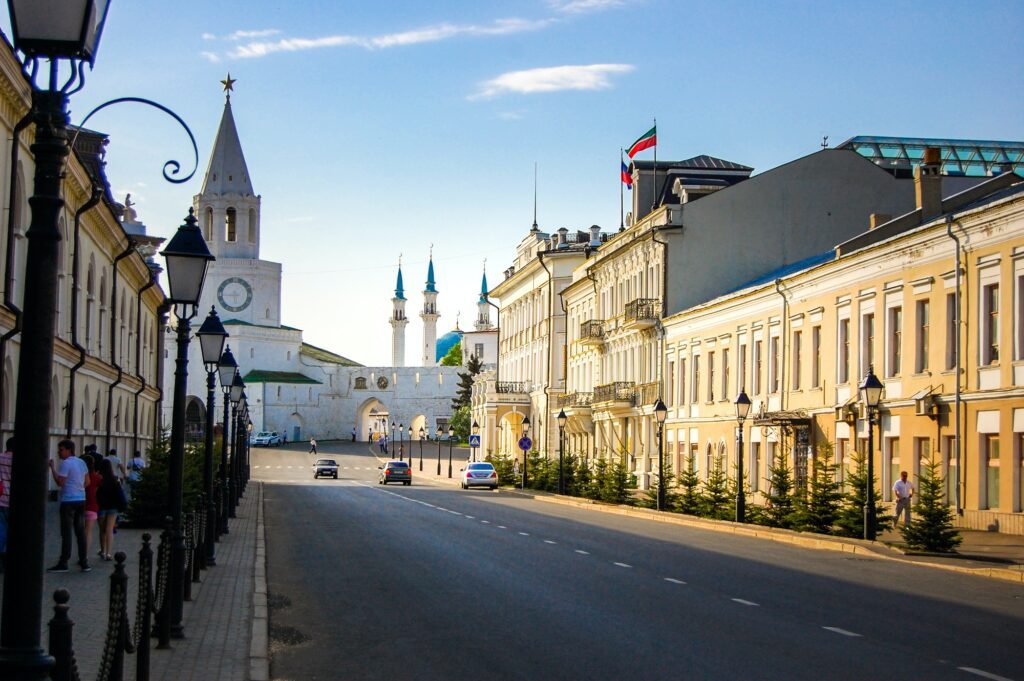 Entrance to the Kazan Kremlin. Kazan, Russia