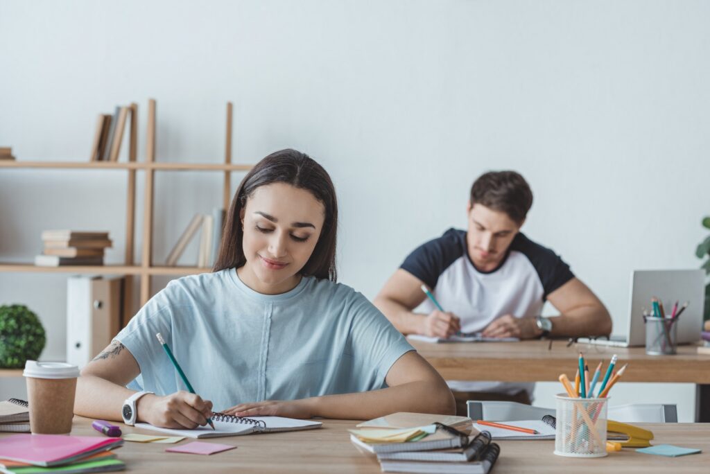 students writing neet exam together