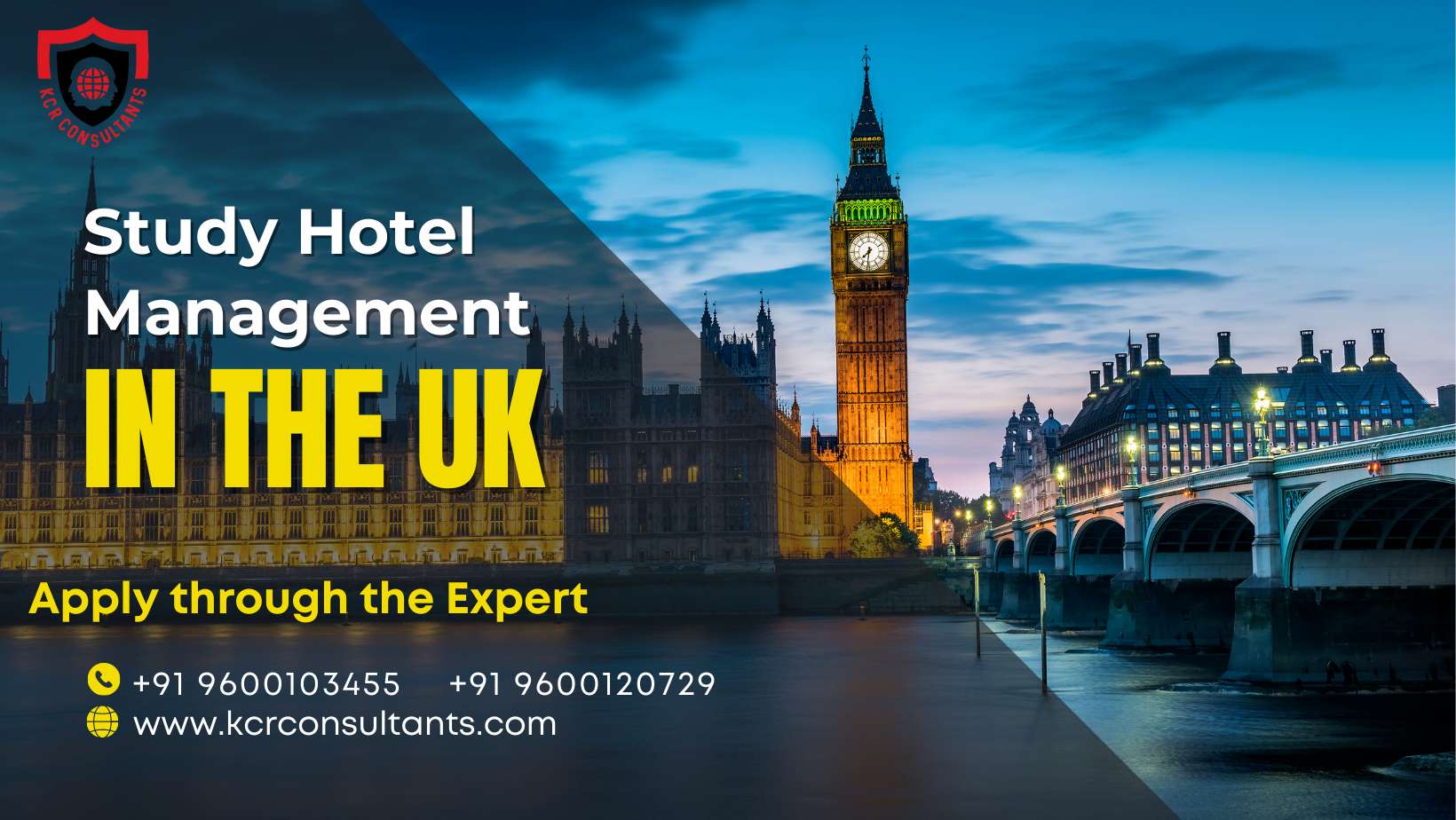 Study Hotel Managemnt in the UK KCR