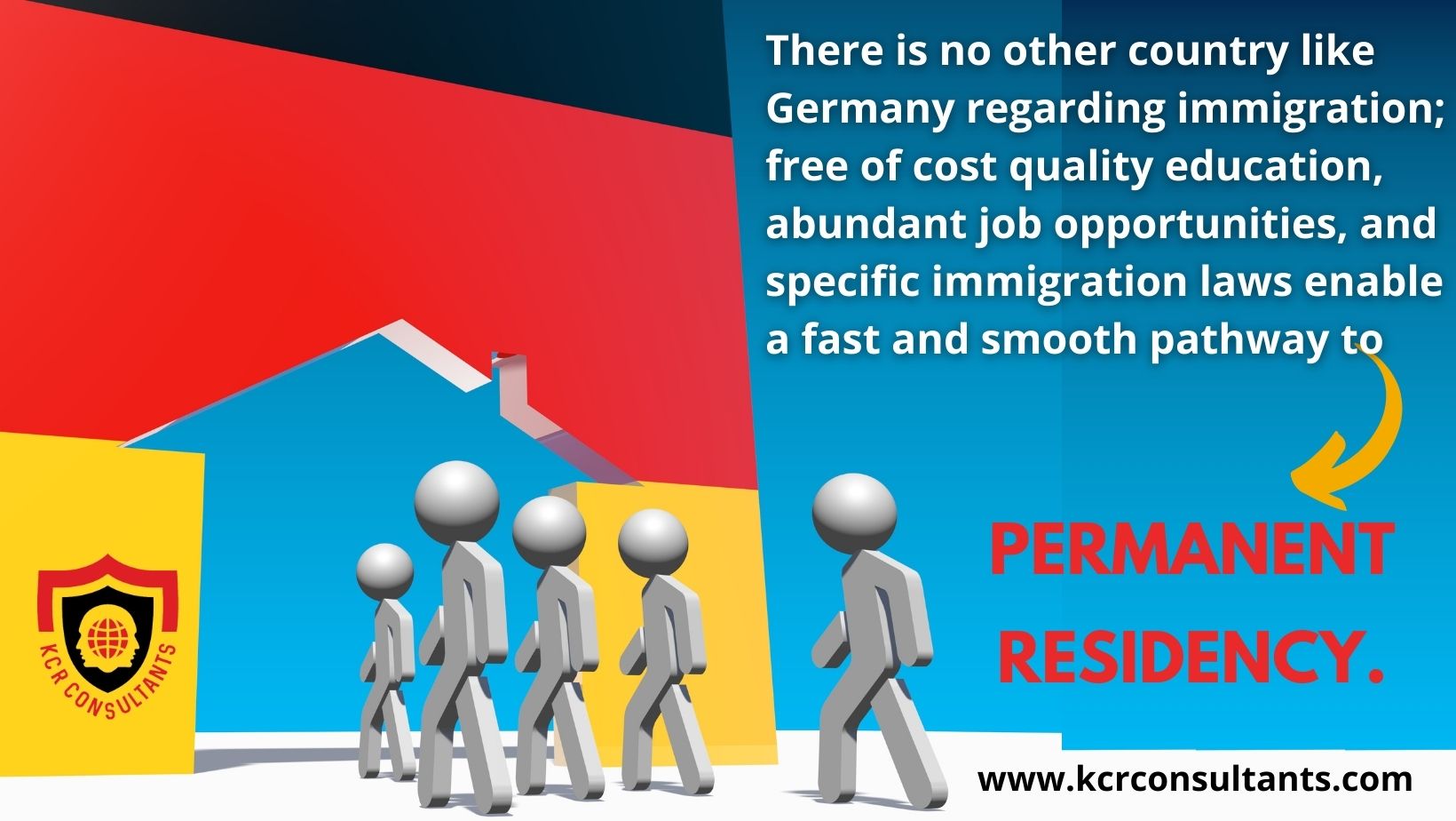 There is no other country like Germany regarding immigration; free of cost quality education, abundant job opportunities, and simmigration laws enable a fast and smooth pathway to PR - KCR COSULTANTS