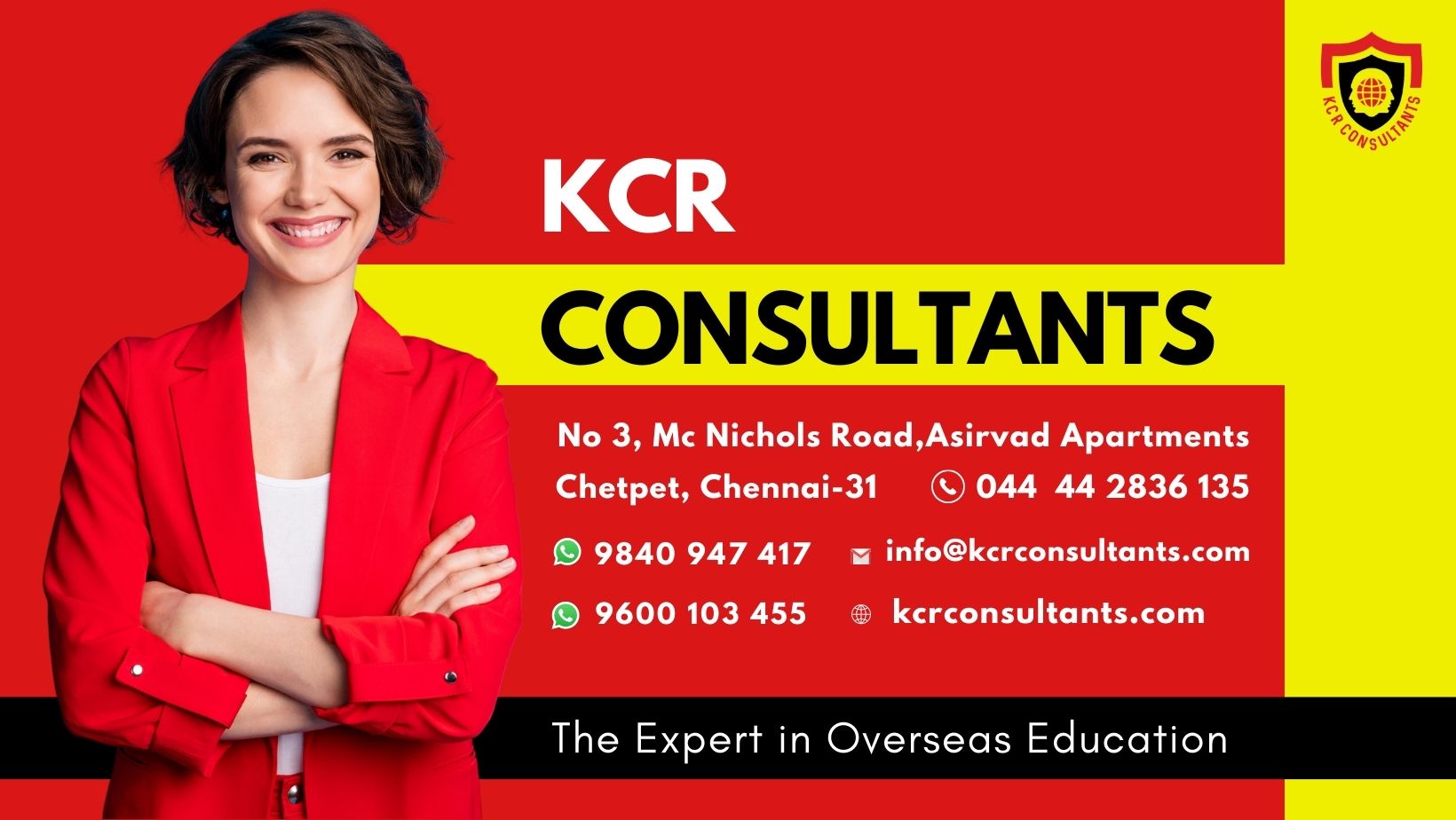 Overseas Education Consultant in Chennai - KCR CONSULTANTS