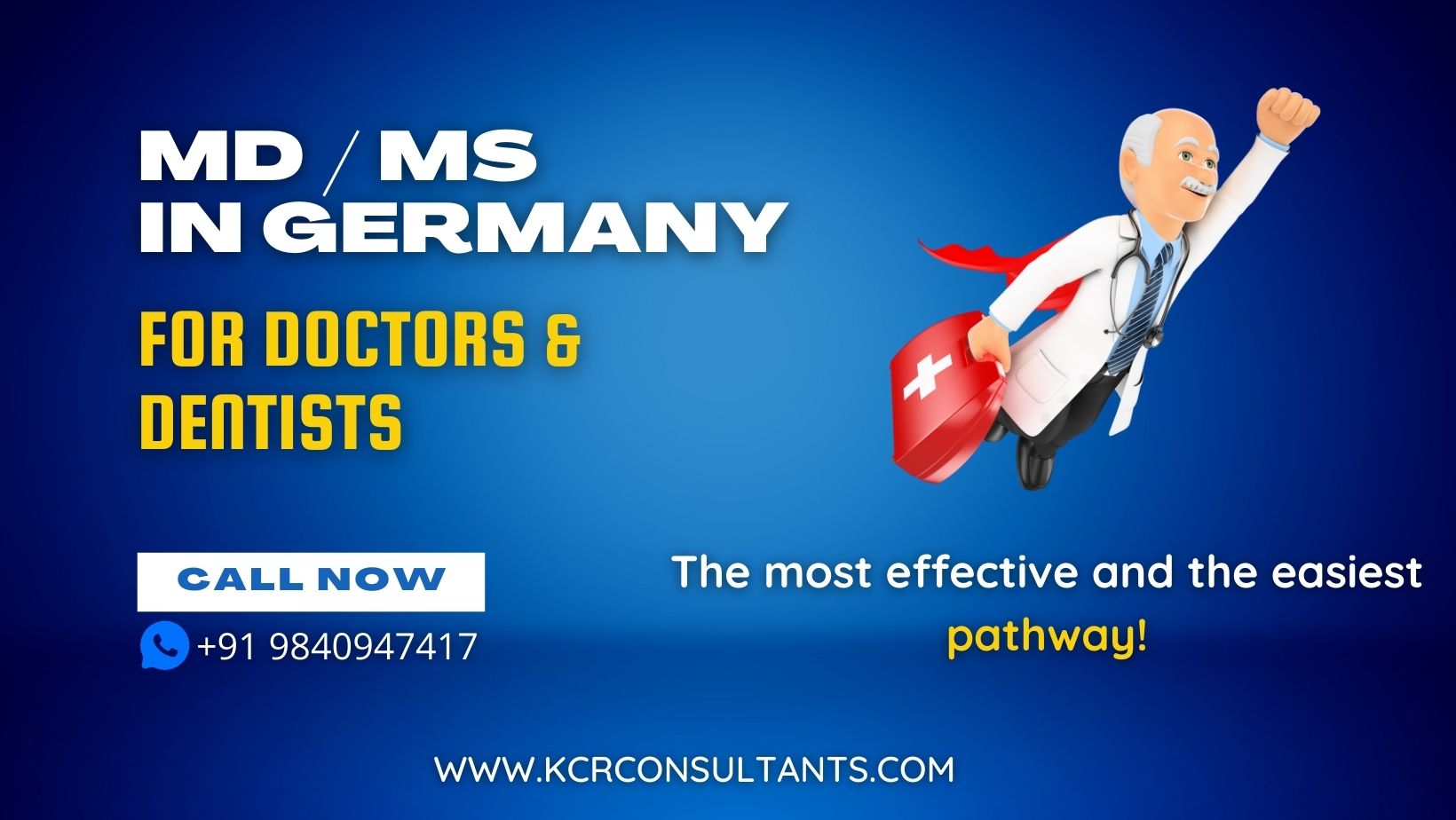 PG Medicine in Germany - KCR CONSULTAMNTS.