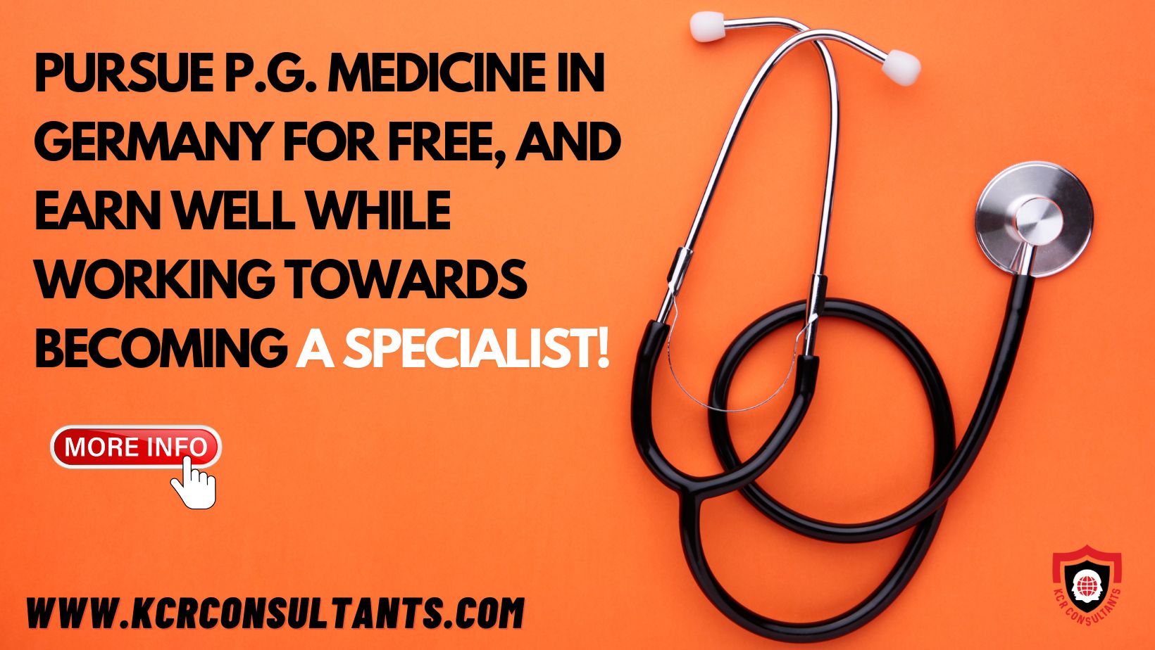 PURSUE P.G. MEDICINE IN GERMANY FOR FREE, AND EARN WELL WHILE WORKING TOWARDS BECOMING A SPECIALIST!
