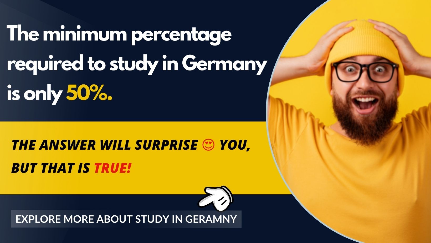 How much percentage is required to study in Germany?