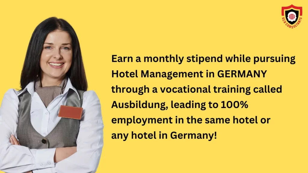 Earn Monthly stipend while studying Hotel Management in Germany