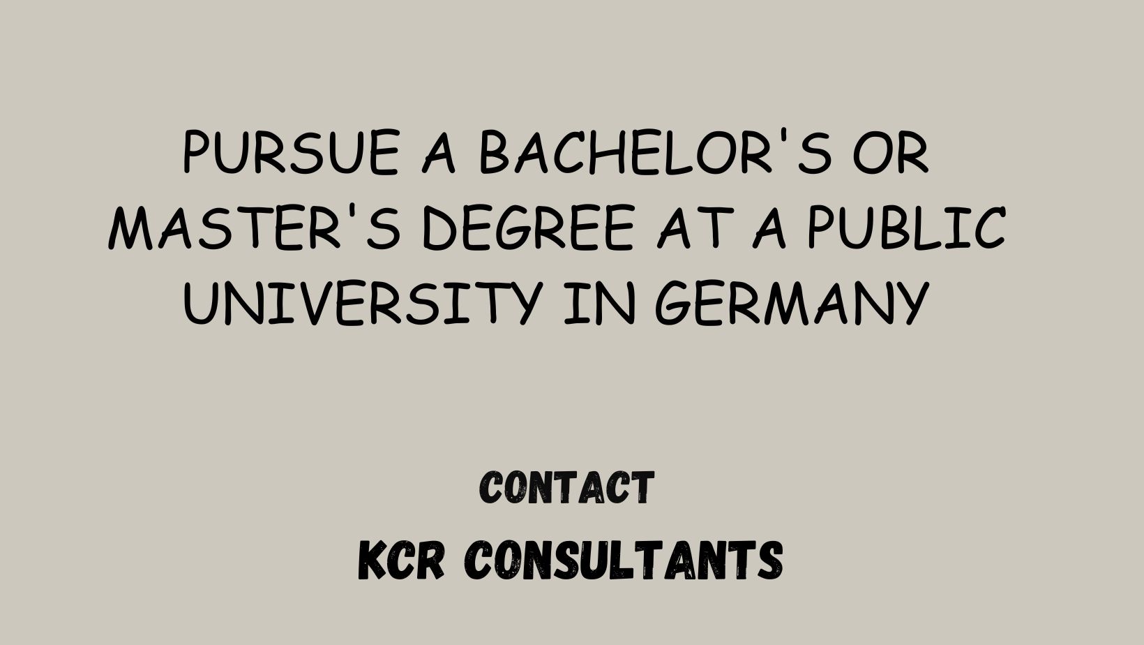 Augsburg Technical University of Applied Sciences - Contact US - KCR CONSULTANTS