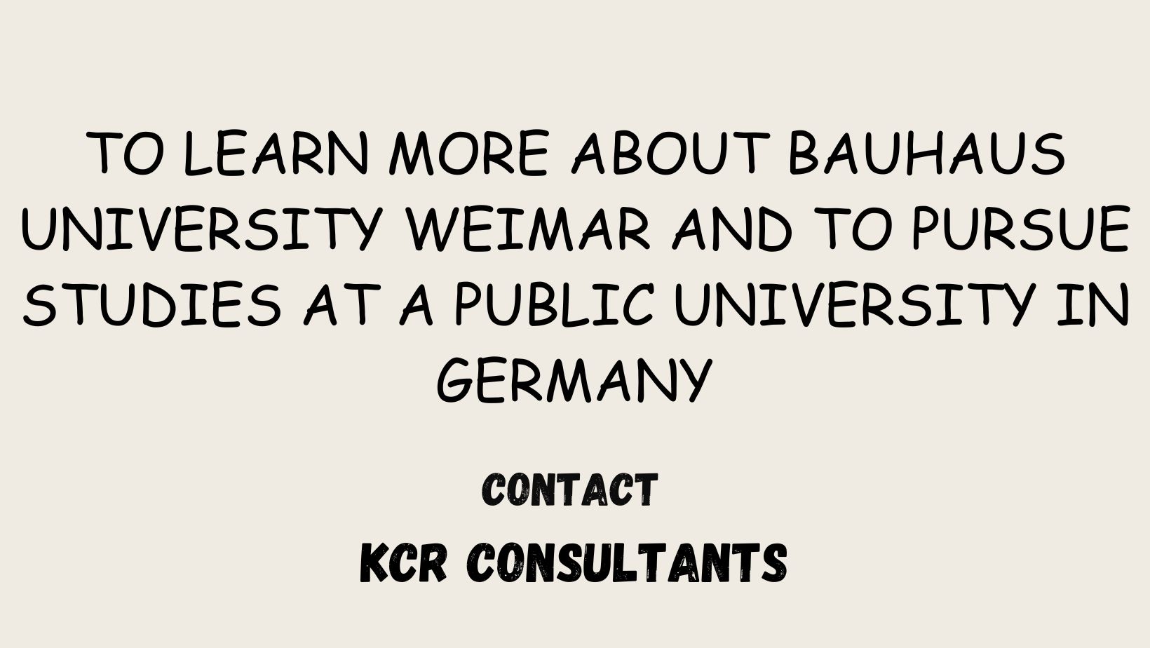 Bauhaus University Weimar - KCR Consultants