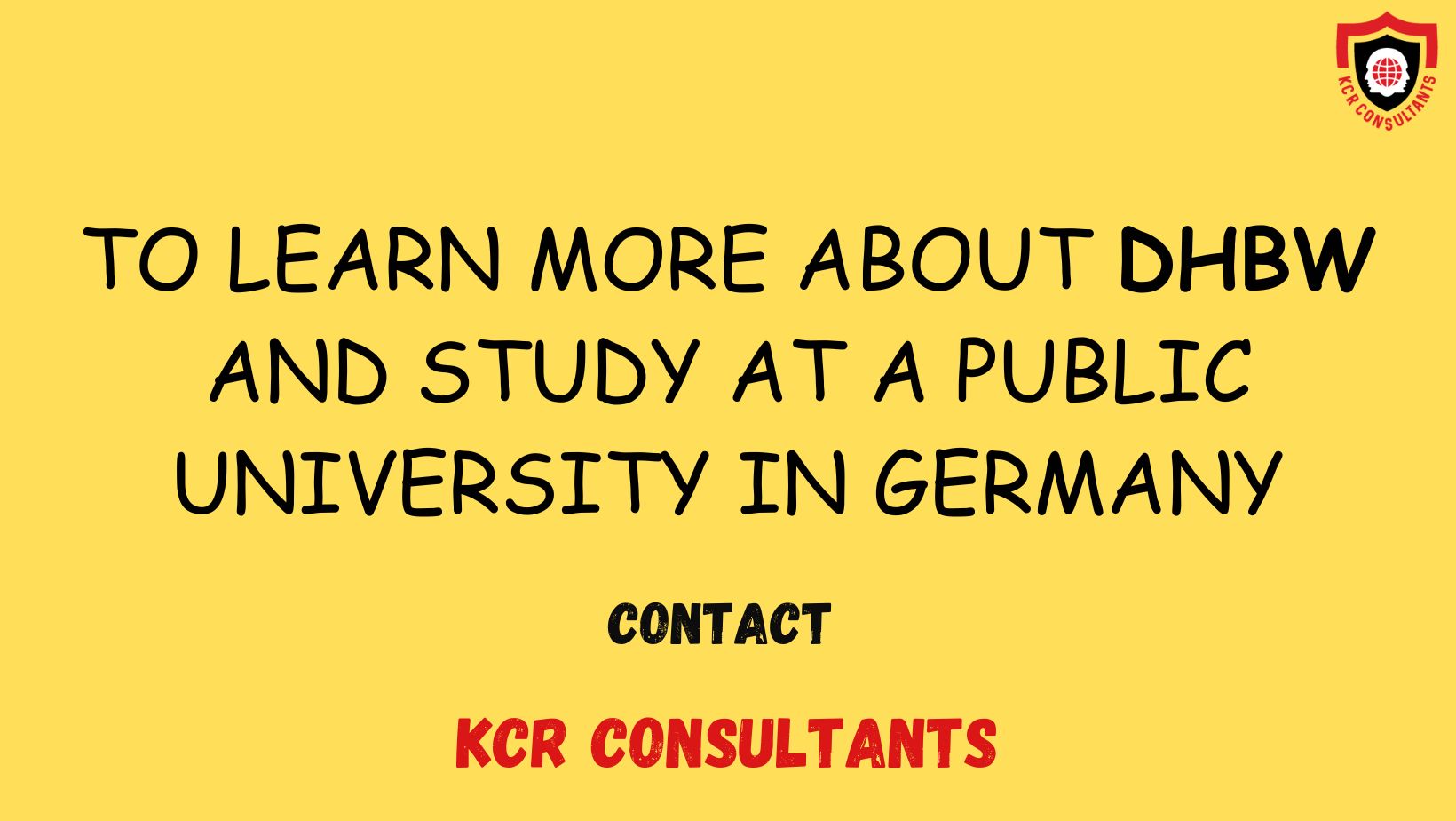 Baden-Wuerttemberg Cooperative State University - KCR CONSULTANTS