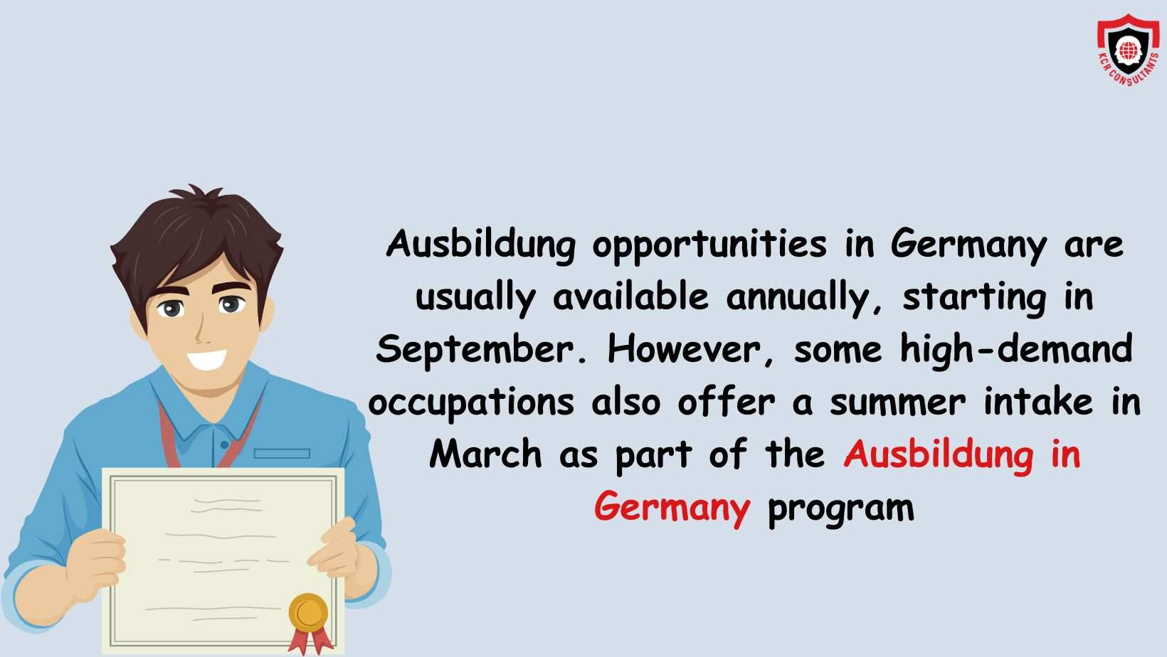 Ausbildung in Germany - opportunity - KCR CONSULTANTS