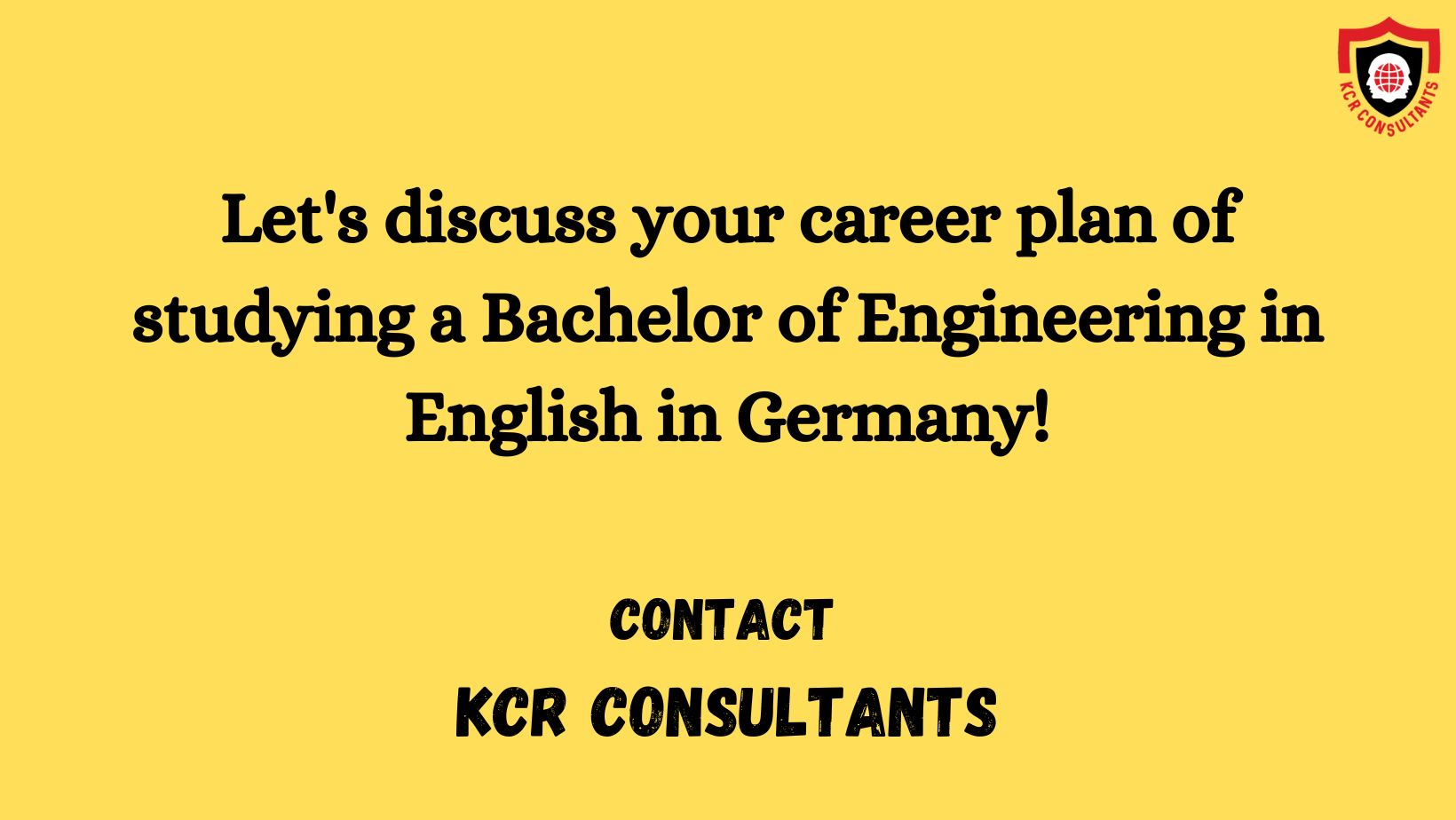 BE in English in Germany - KCR CONSULTANTS - Contact us