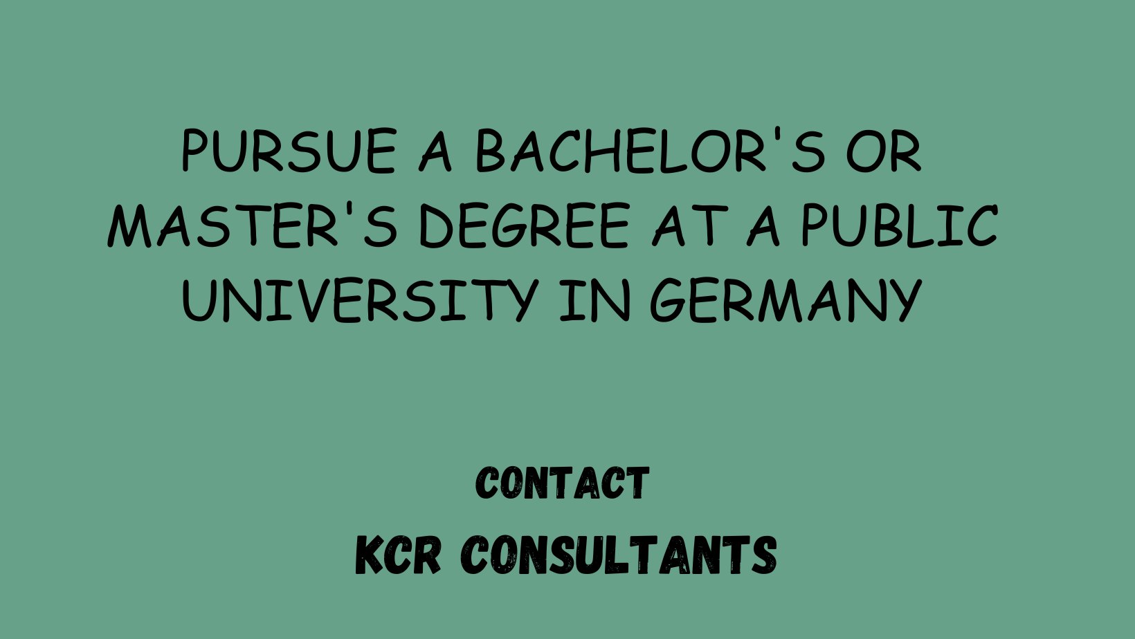 Bielefeld University of Applied Sciences Contact us KCR CONSULTANTS