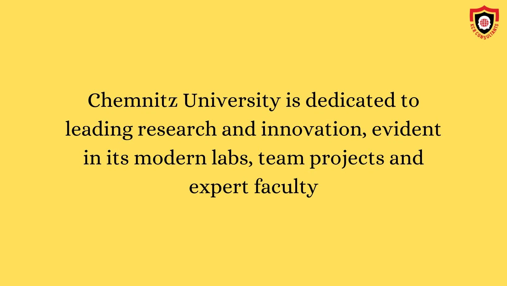 Chemnitz University of Technology - KCR CONSULTANTS - innovation