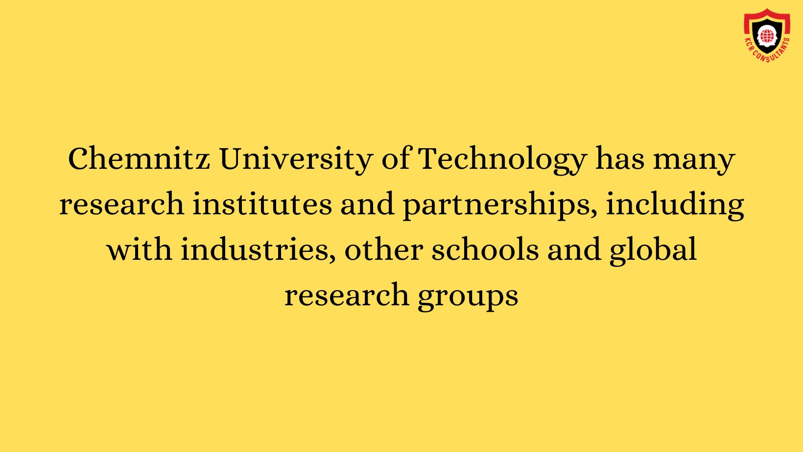 Chemnitz University of Technology - KCR CONSULTANTS - research