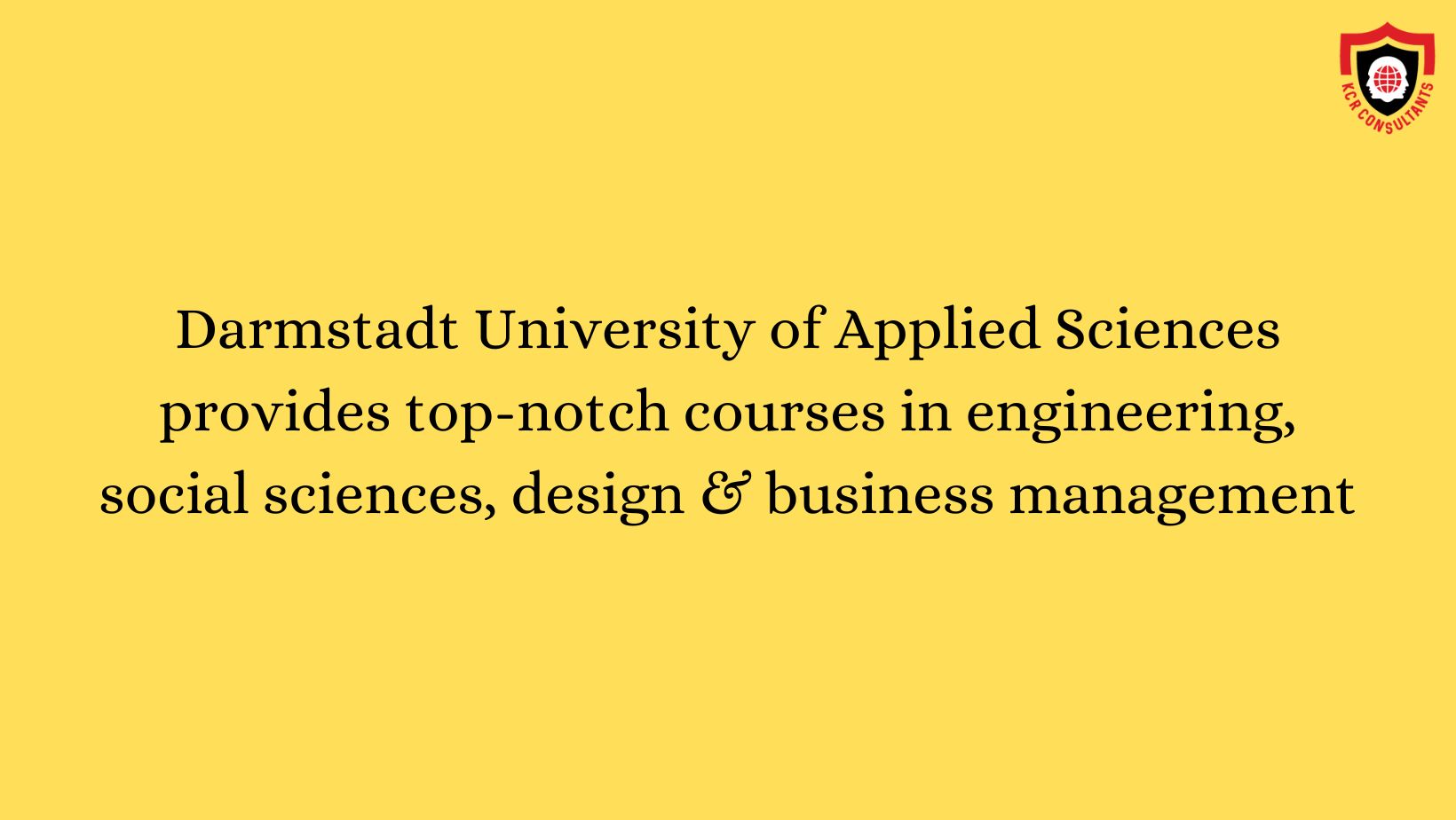 Darmstadt University of Applied Sciences - h_da - KCR CONSULTANTS - High standard education