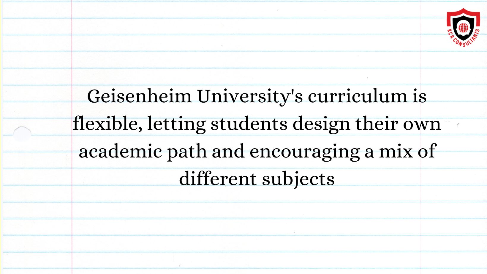 HOCHSCHULE GEISENHEIM UNIVERSITY - KCR CONSULTANTS - curriculum for students