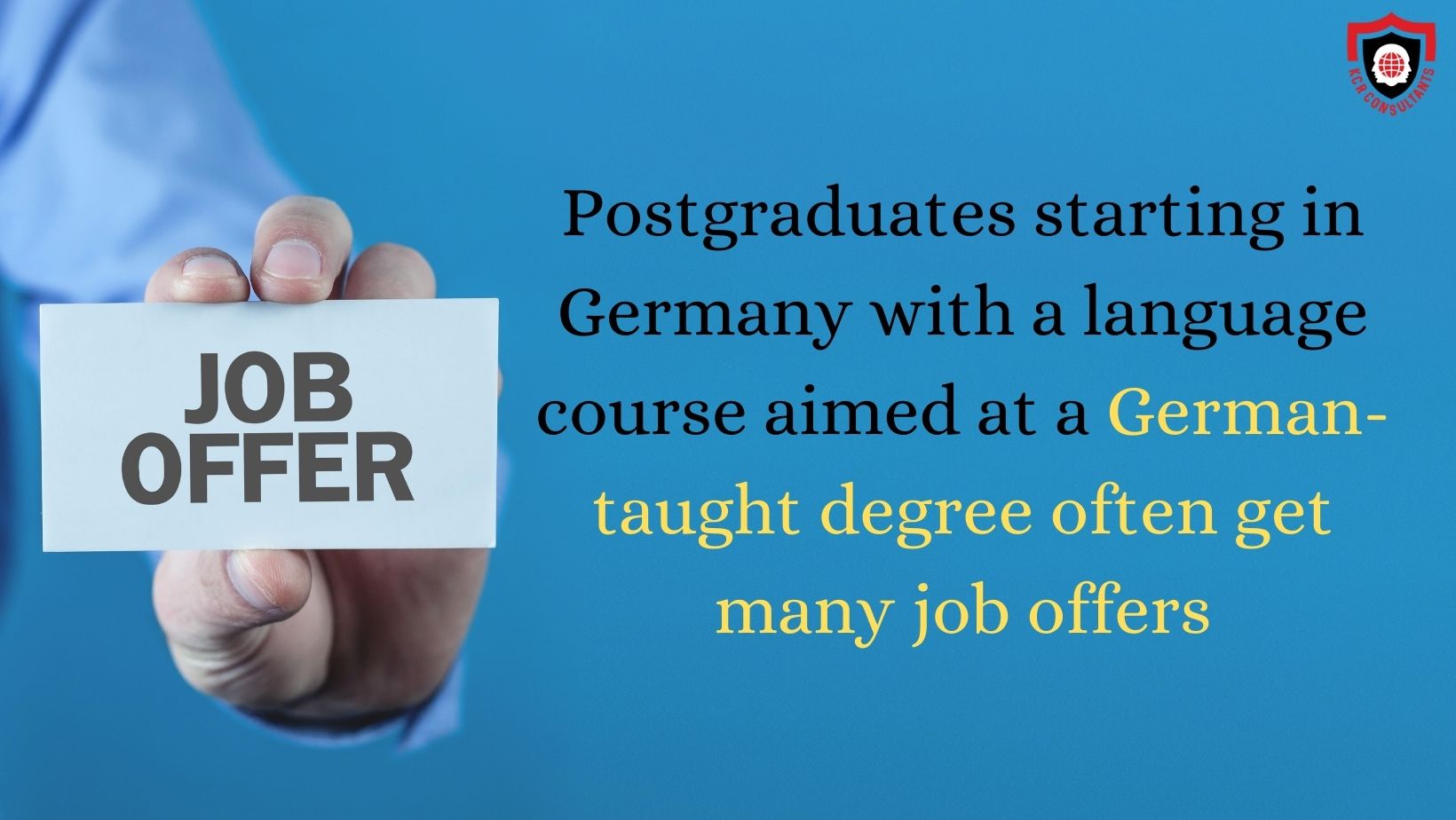 STUDY IN GERMANY - KCR CONSULTANTS - German-taught degree - job offers