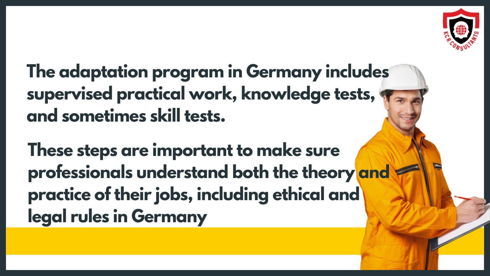 Adaptation Program in Germany - KCR CONSULTANTS - advantages in working in Germany