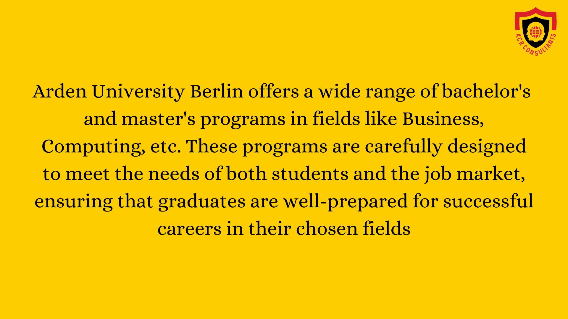 Arden University Berlin - KCR CONSULTANTS - Courses