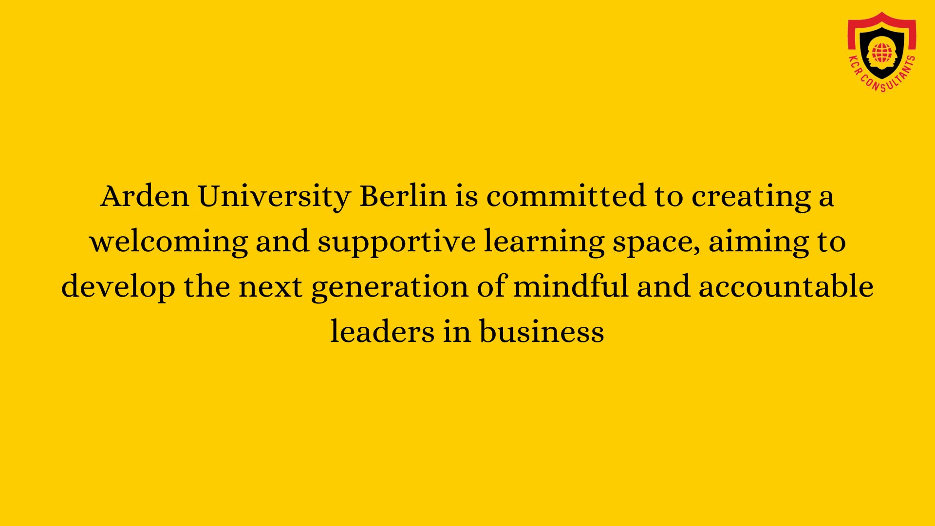 Arden University Berlin - KCR CONSULTANTS - Introduction