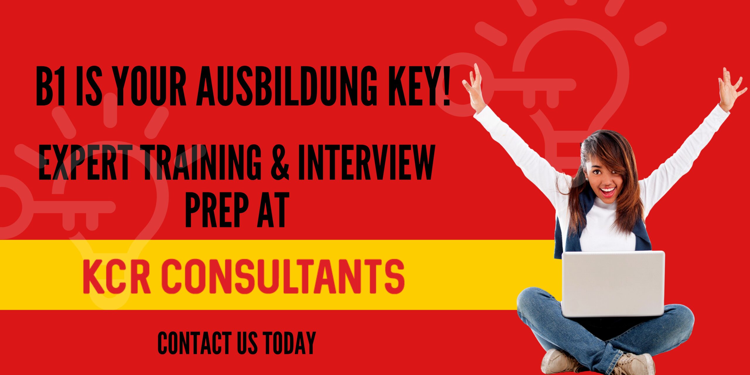 Ausbildung with a B1 level German - KCR CONSULTANTS - Contact us