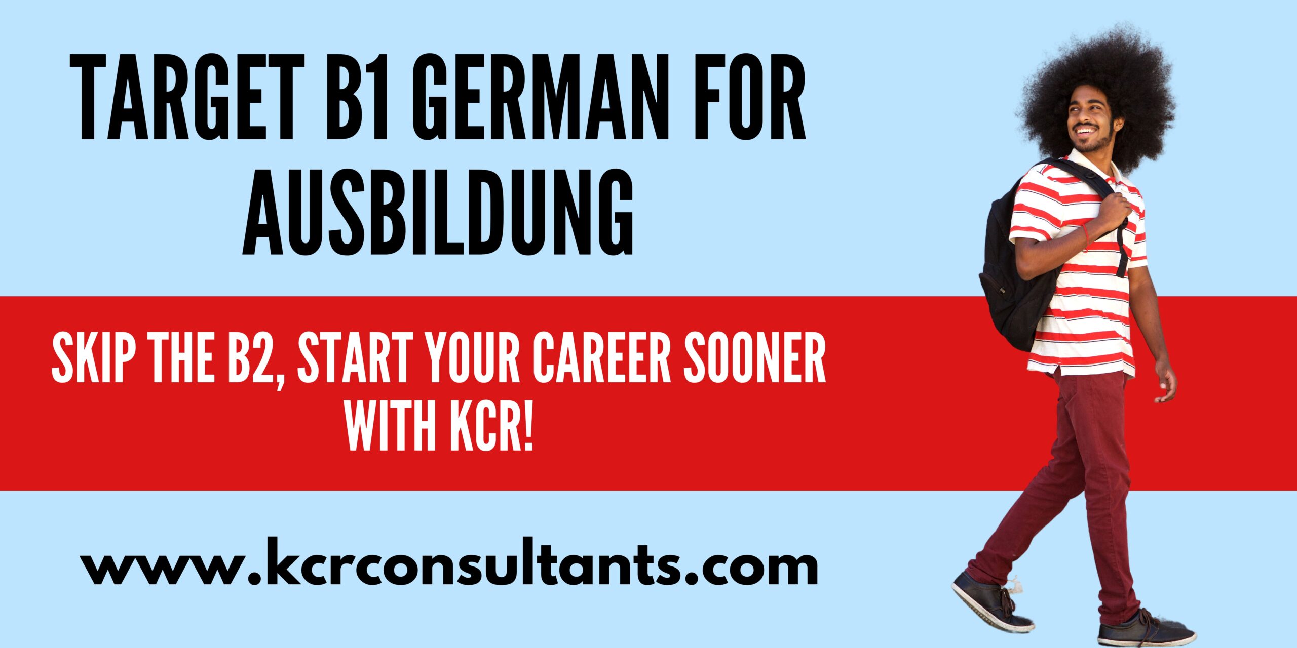Ausbildung with a B1 level German - KCR CONSULTANTS - you can skip B2