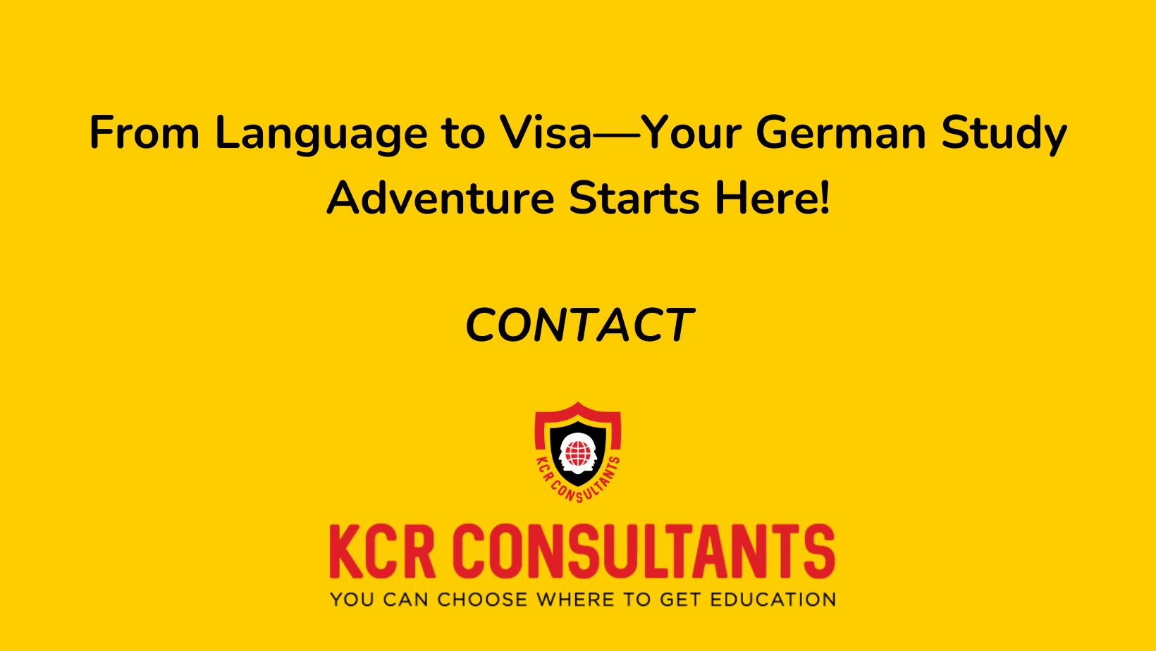 The best German education consultant - KCR CONSULTANTS - Contact Us