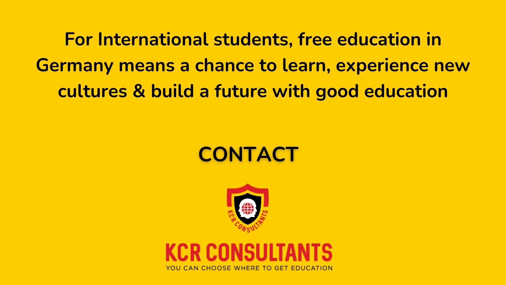 STUDY FREE IN GERMANY - KCR CONSULTANTS - Contact us