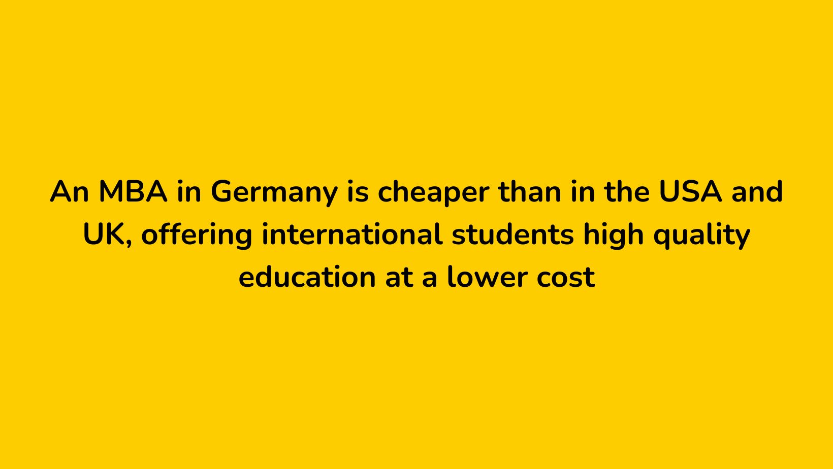 MBA From Germany - KCR CONSULTANTS - Cost of studying in Germany
