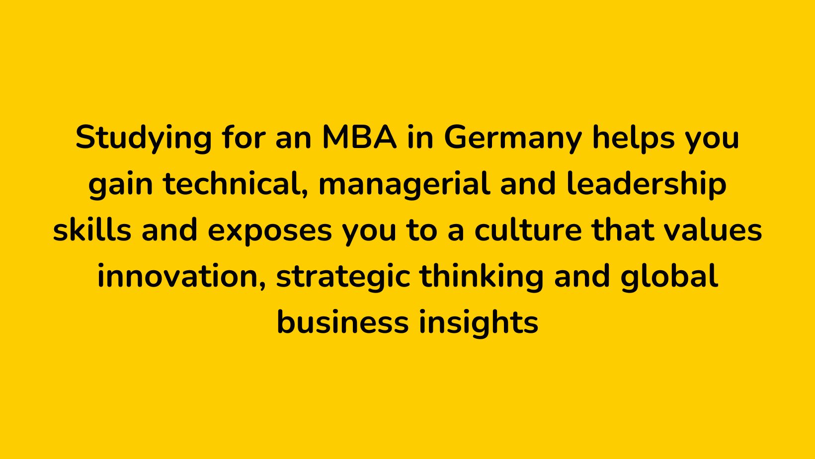 MBA From Germany - KCR CONSULTANTS - Learning experience in Germany